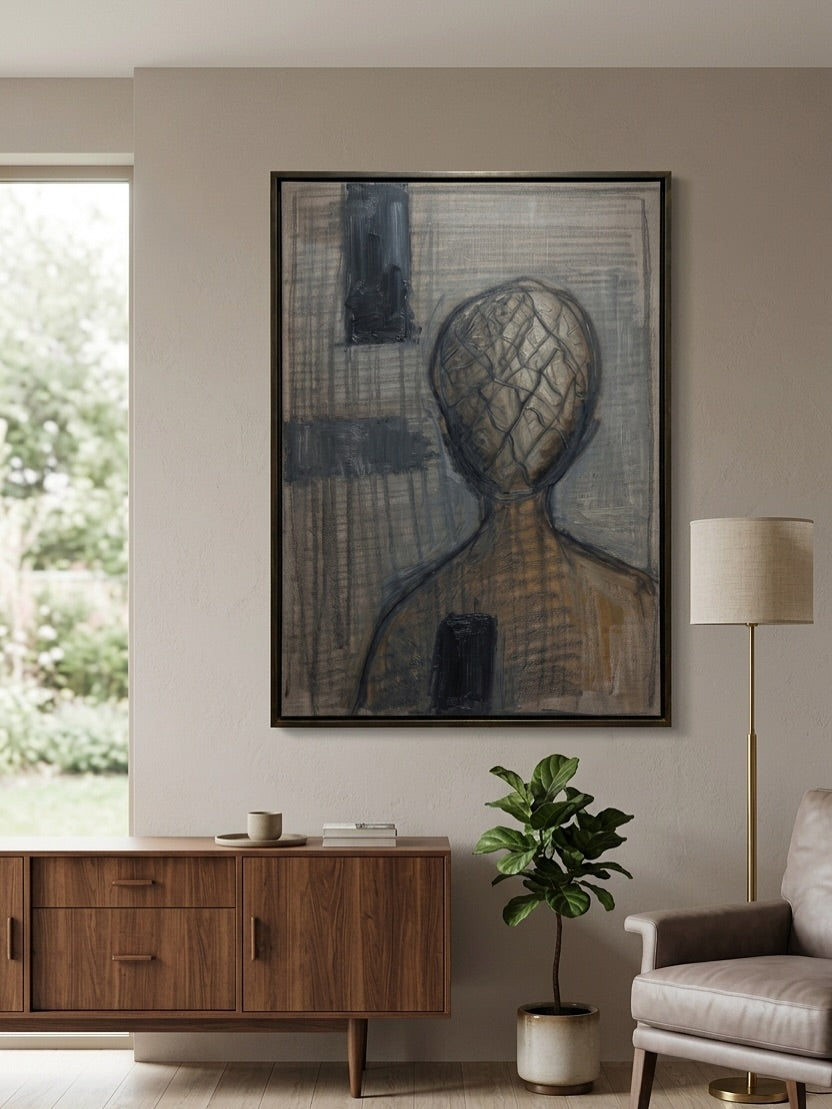 Abstract Back Figure Canvas Art