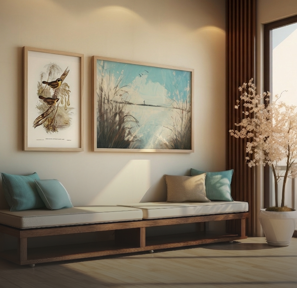 DUO Studio wall art in a modern interior