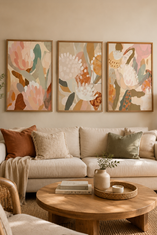 Abstract Botanical Wall Art Set