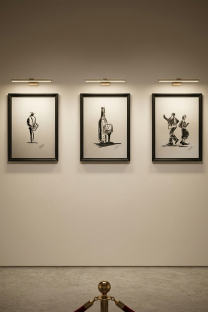 Black Sketch Gallery 3-Piece Wall Art Set