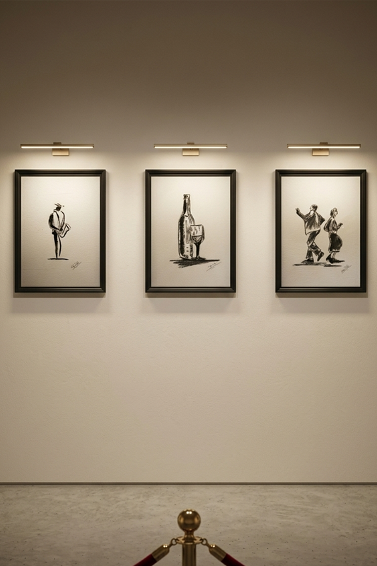 Black Sketch Gallery 3-Piece Wall Art Set